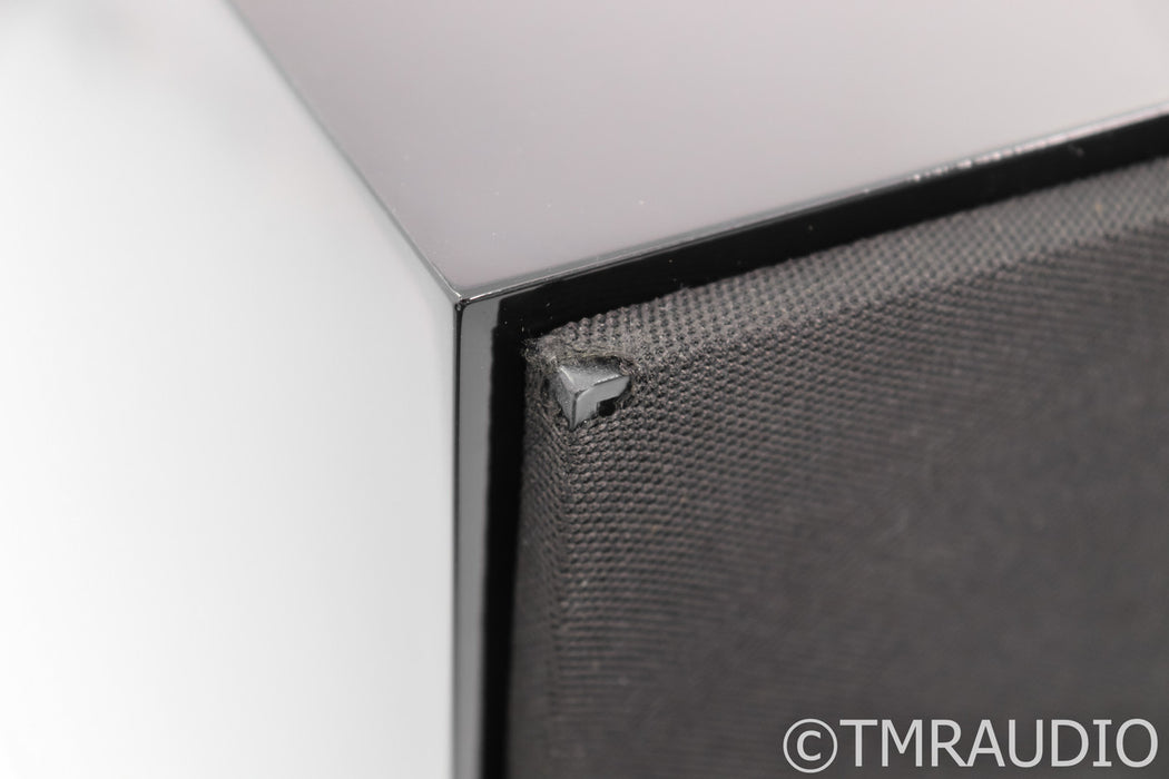 B&W CM-5 Bookshelf Speakers; Piano Black Pair w/ Stands