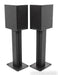 B&W CM-5 Bookshelf Speakers; Piano Black Pair w/ Stands