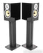 B&W CM-5 Bookshelf Speakers; Piano Black Pair w/ Stands
