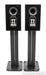 B&W CM-5 Bookshelf Speakers; Piano Black Pair w/ Stands