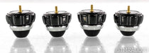 Arya Audio Labs RevOpod Isolation Feet; Black Chrome w/ Silver; Set of 4