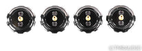 Arya Audio Labs RevOpod Isolation Feet; Black Chrome w/ Silver; Set of 4