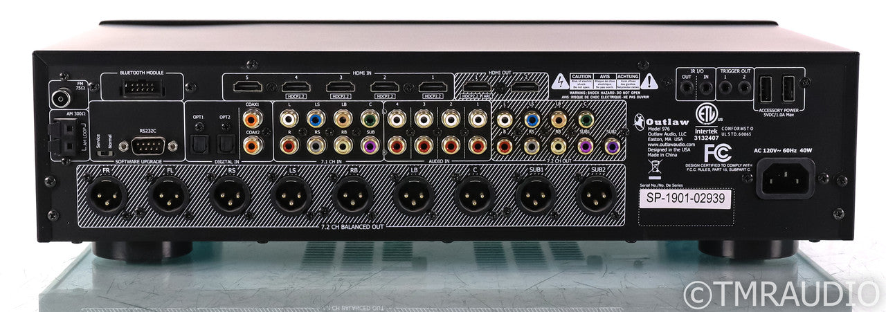 Outlaw Audio Model 976 7.2 Channel Home Theater Processor; Black; Remote