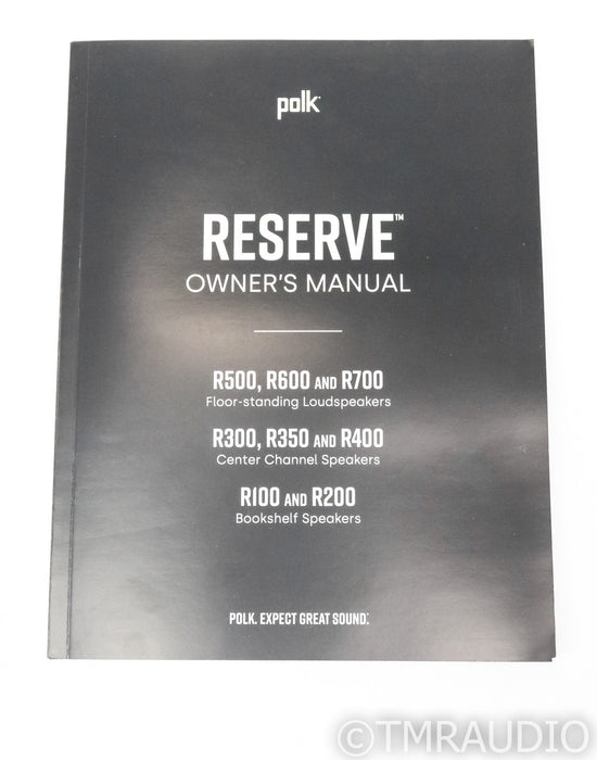 Polk Audio Reserve R500 Floorstanding Speakers; Black Pair; R-500