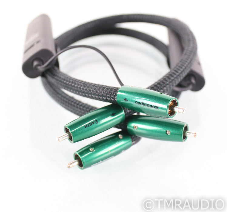 AudioQuest Earth RCA Cables; .5m Pair Interconnects; 72v DBS