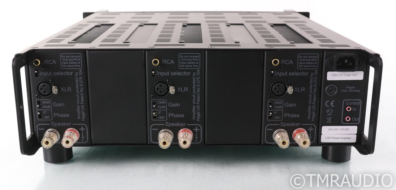 Hegel C53 3-Channel Power Amplifier; Black; Modular; C-53