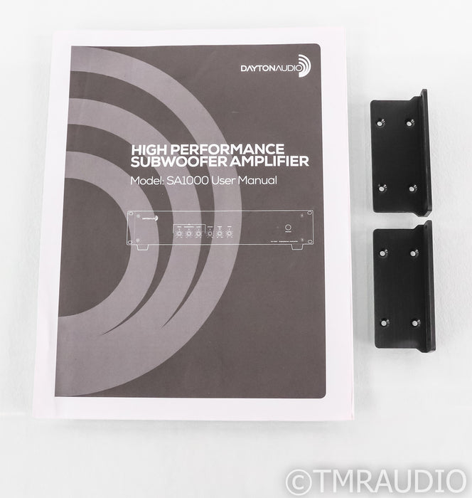 Dayton Audio SA1000 Stereo Subwoofer Amplifier; Black