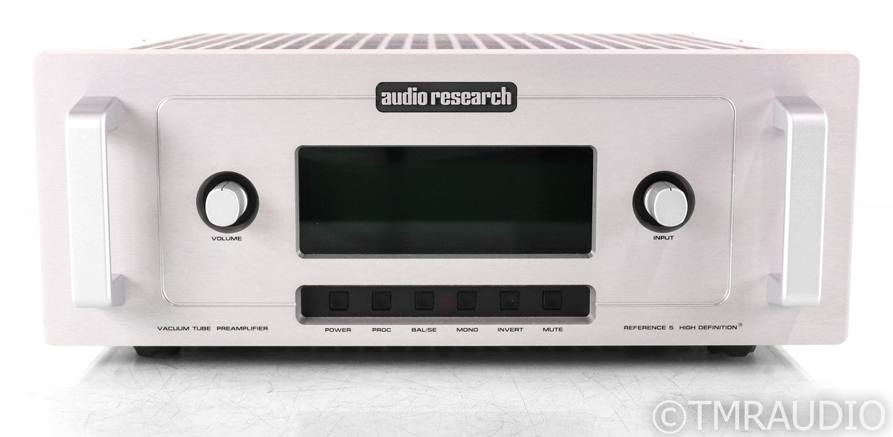 Audio Research Reference 5 Stereo Tube Preamplifier; REF 5; Remote; Silver