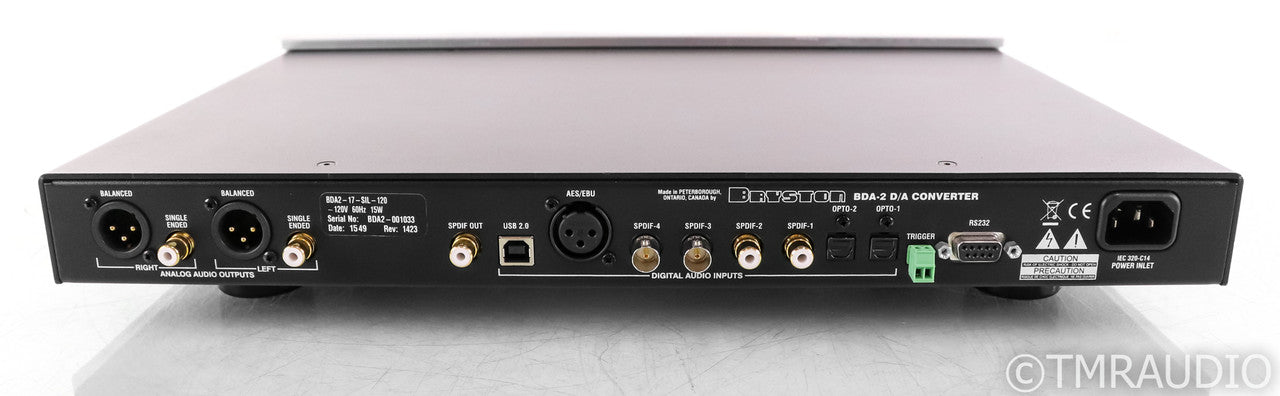 Bryston BRA-2 D/A Converter; Silver; Remote; DAC