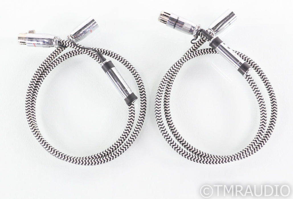 AudioQuest Cheetah XLR Cables; 1m Pair Balanced Interconnects; DBS