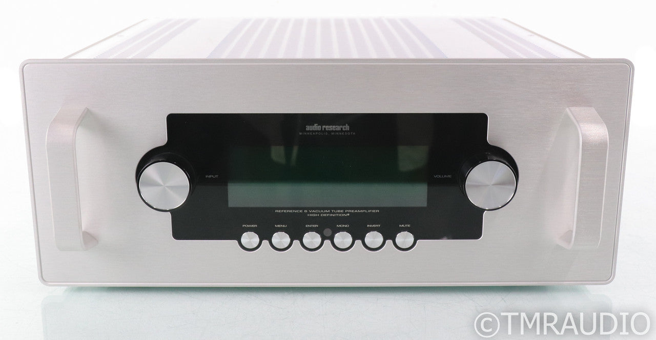 Audio Research Reference 6 Stereo Tube Preamplifier; Remote; Silver; Ref-6