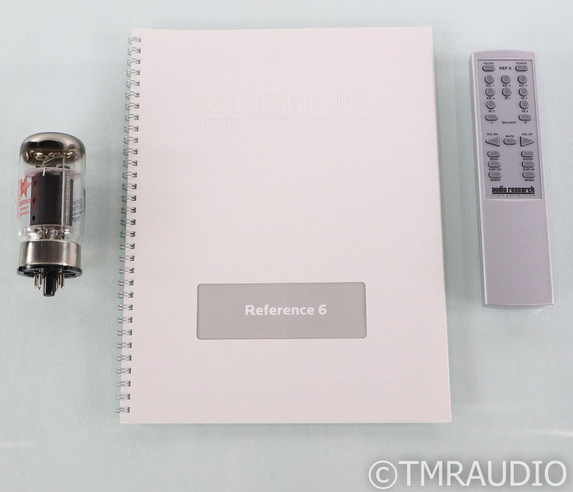Audio Research Reference 6 Stereo Tube Preamplifier; Remote; Silver; Ref-6