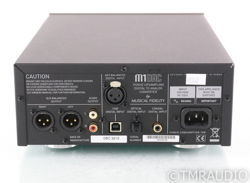 Musical Fidelity M1DAC Upsampling DAC; M-1; D/A Converter; Black