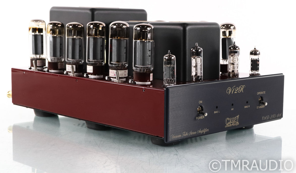 Cary Audio V12R CAD-280-SA Stereo Tube Power Amplifier; New Tubes