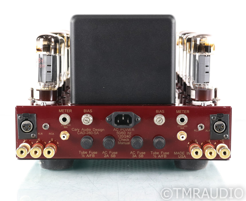 Cary Audio V12R CAD-280-SA Stereo Tube Power Amplifier; New Tubes