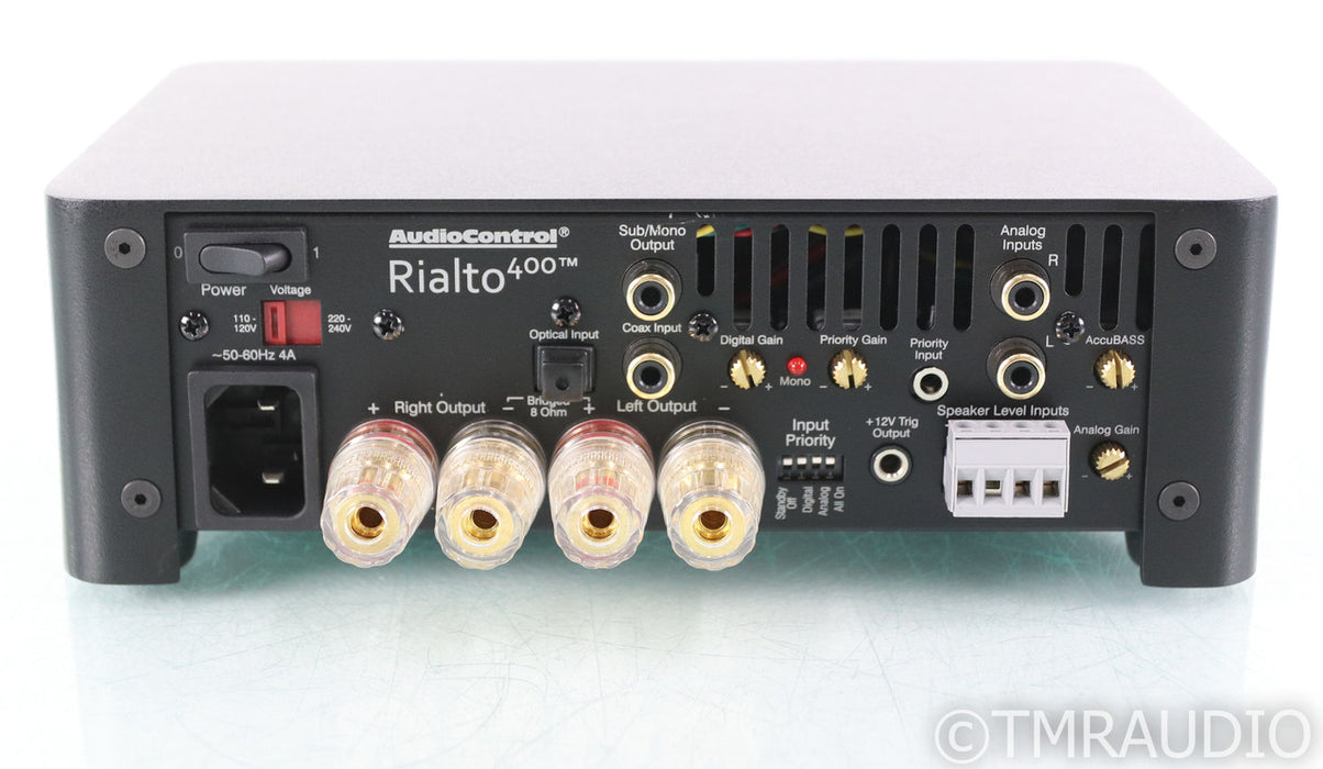 Audio Control Rialto 400 Stereo Power Amplifier; S/PDIF Inputs