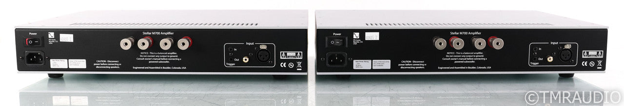 PS Audio Stellar M700 Mono Power Amplifier; Silver Pair; M-700 (Used)