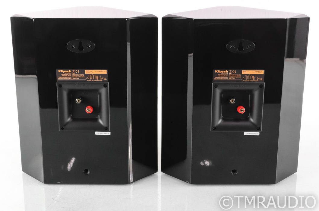 Klipsch RP-502S Surround Speakers; RP502S; Piano Black Pair