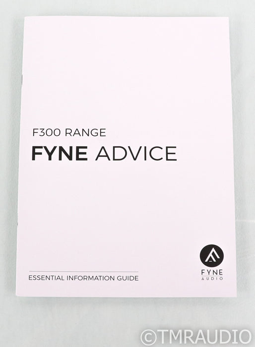 Fyne Audio F301 Bookshelf Speakers; Walnut Pair; F-301