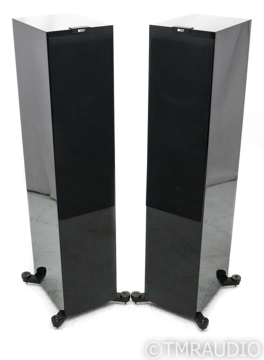 KEF R900 Floorstanding Speakers; Gloss Black; R-900