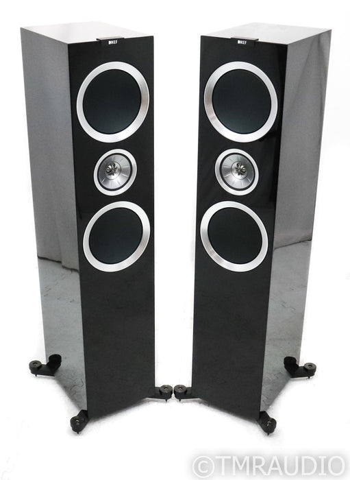KEF R900 Floorstanding Speakers; Gloss Black; R-900