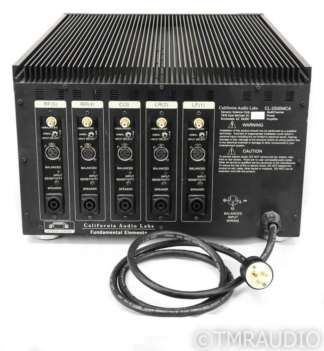 California Audio Labs CL-2500MCA 5-Channel Power Amplifier; AS-IS (3 Bad Channels)