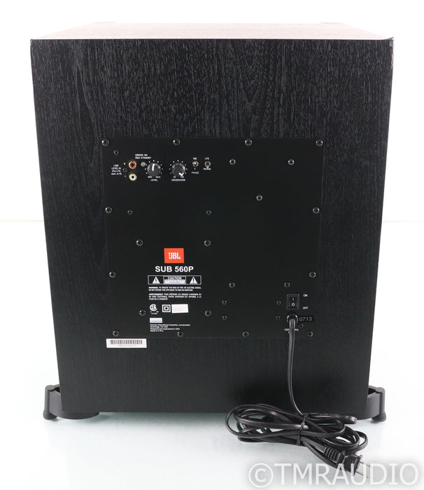 JBL 560P 12" Powered Subwoofer; 560-P; Black Ash (1/4)