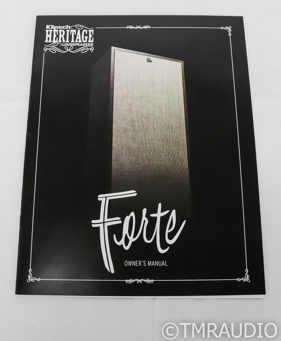 Klipsch Forte IV Floorstanding Speakers; Natural Cherry Pair