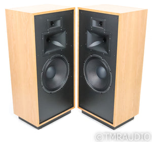 Klipsch Forte IV Floorstanding Speakers; Natural Cherry Pair