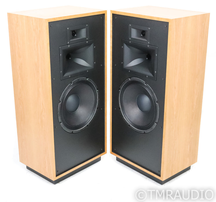 Klipsch Forte IV Floorstanding Speakers; Natural Cherry Pair