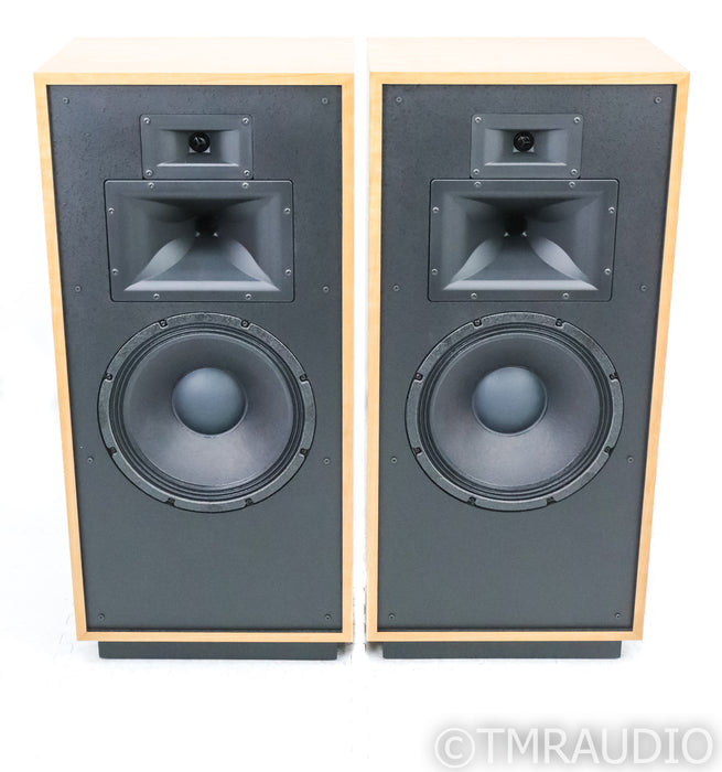 Klipsch Forte IV Floorstanding Speakers; Natural Cherry Pair