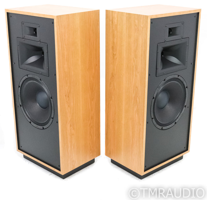 Klipsch Forte IV Floorstanding Speakers; Natural Cherry Pair