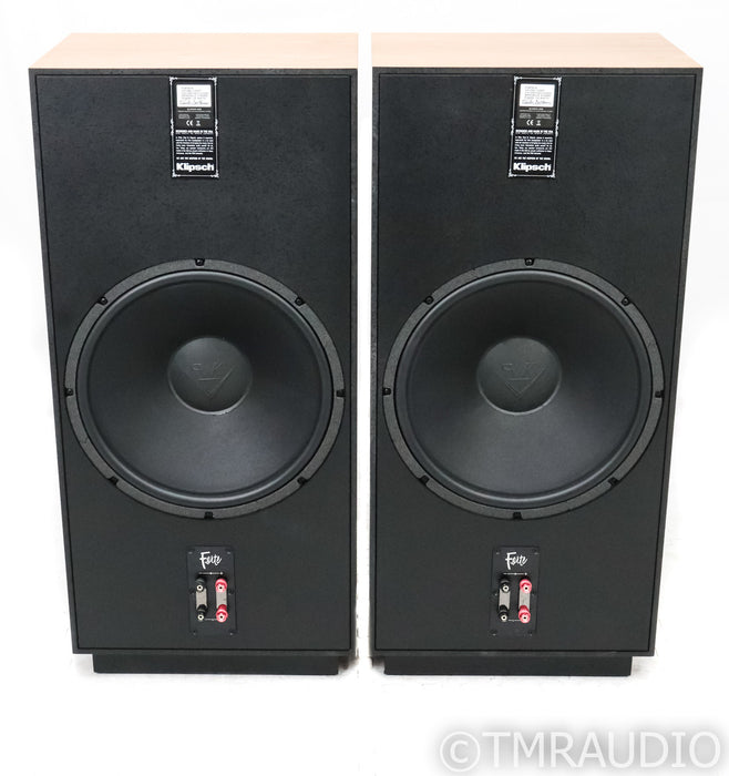 Klipsch Forte IV Floorstanding Speakers; Natural Cherry Pair