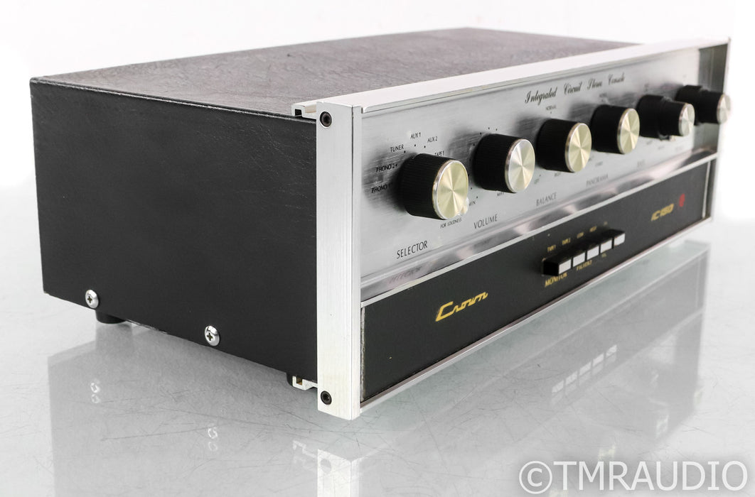 Crown IC 150 Vintage Stereo Preamplifier; IC150; Silver; MM Phono