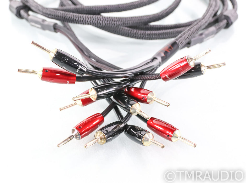 Audioquest Rocket 44 Bi-Wire Speaker Cables; Black; 10ft Pair
