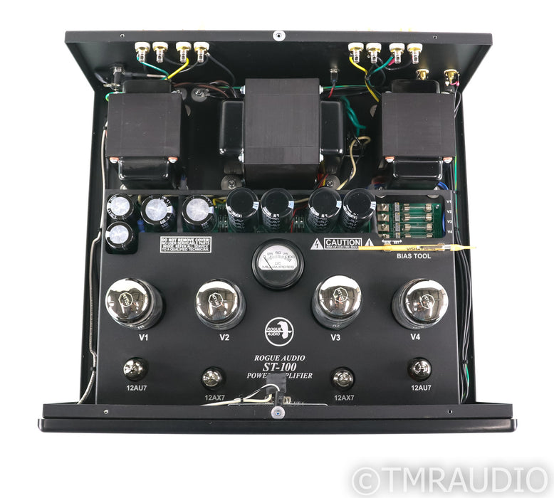 Rogue Audio ST-100 Stereo Power Amplifier; Black; Stillpoints Feet