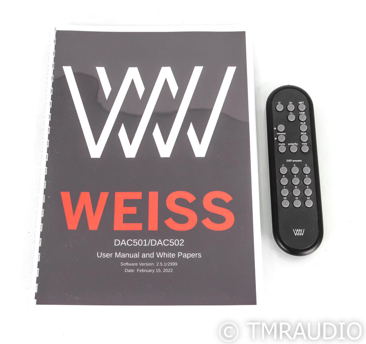 Weiss DAC 501 D/A Converter; Black; New / Open Box