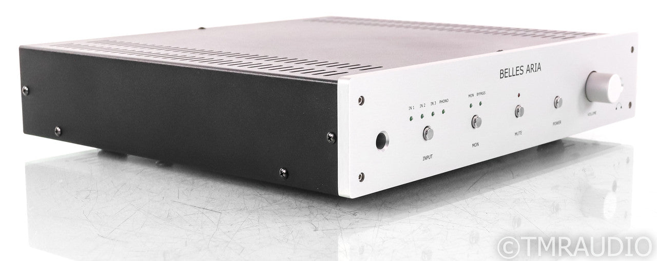 Belles Aria Stereo Integrated Amplifier; Silver; Remote; MM Phono