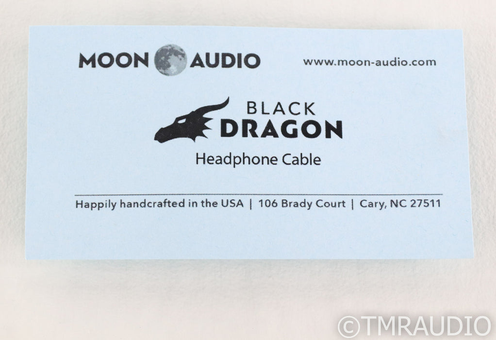 Moon Audio Black Dragon Headphone Cable; 5ft; 2.5mm TRS to Stereo 3.5mm TRS