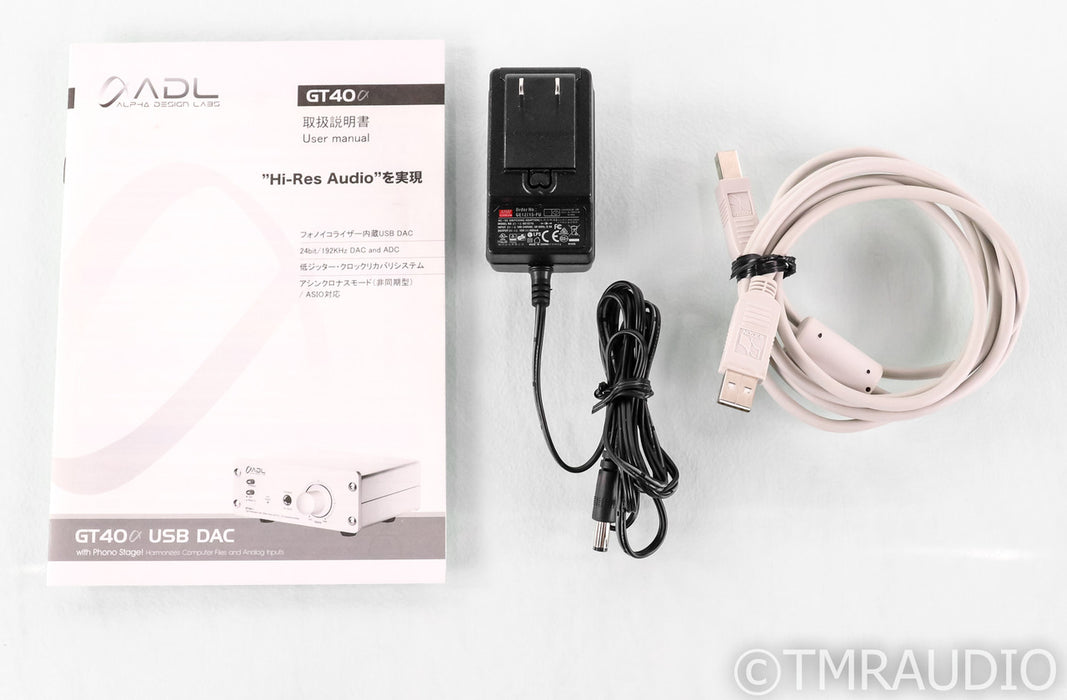 ADL GT40a USB DAC / Preamplifier; MM / MC Phono; Alpha Design Labs