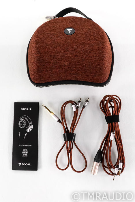 Focal Stellia Closed Back Headphones; Chocolat; Case
