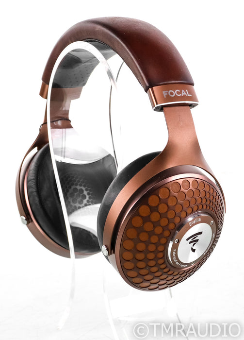Focal Stellia Closed Back Headphones; Chocolat; Case