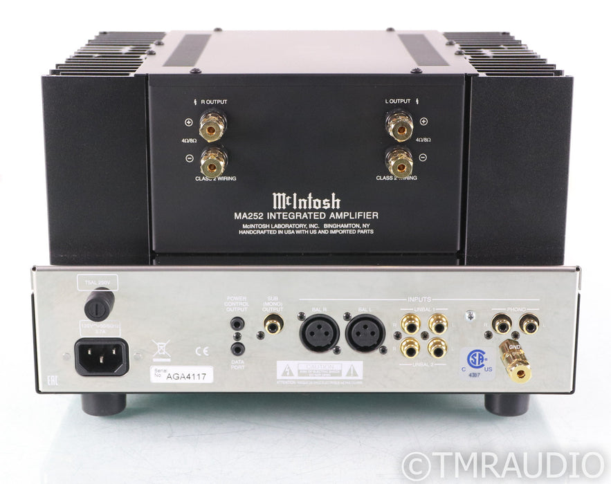 McIntosh MA252 Stereo Tube Hybrid Integrated Amplifier; Remote; MM Phono; MA-252