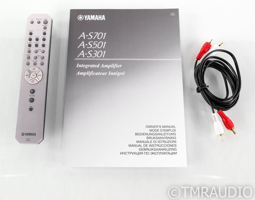 Yamaha A-S501 Stereo Integrated Amplifier; MM Phono; Remote (240V)