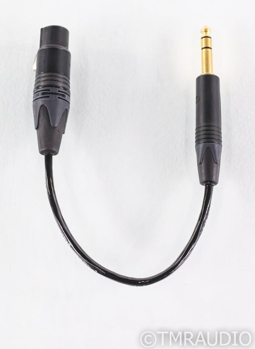 Abyss 4-pin XLR to 1/4" TRS Headphone Adapter Cable; 7"; JPS Labs