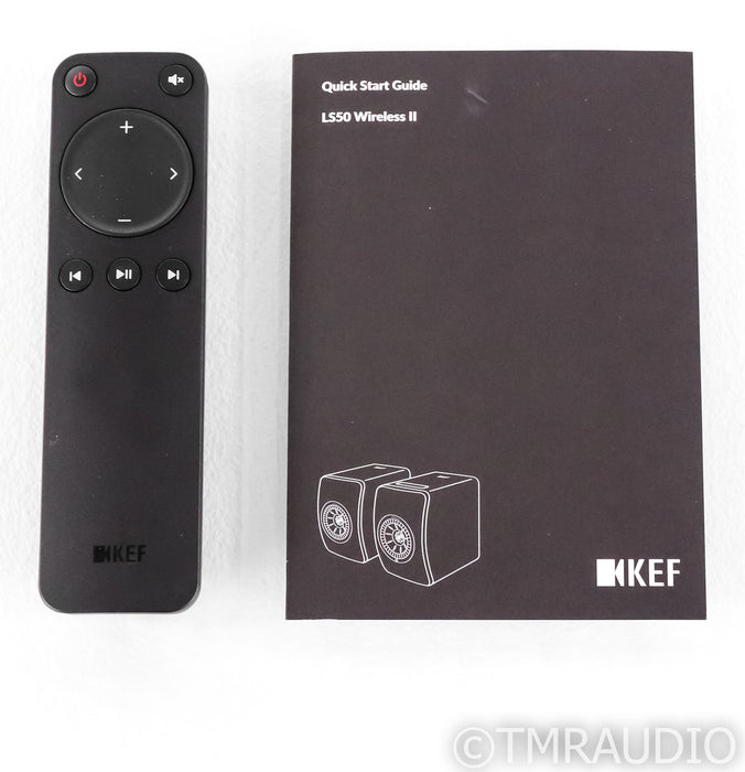 Kef LS50 Wireless II Powered Bookshelf Speakers; Carbon Black Pair