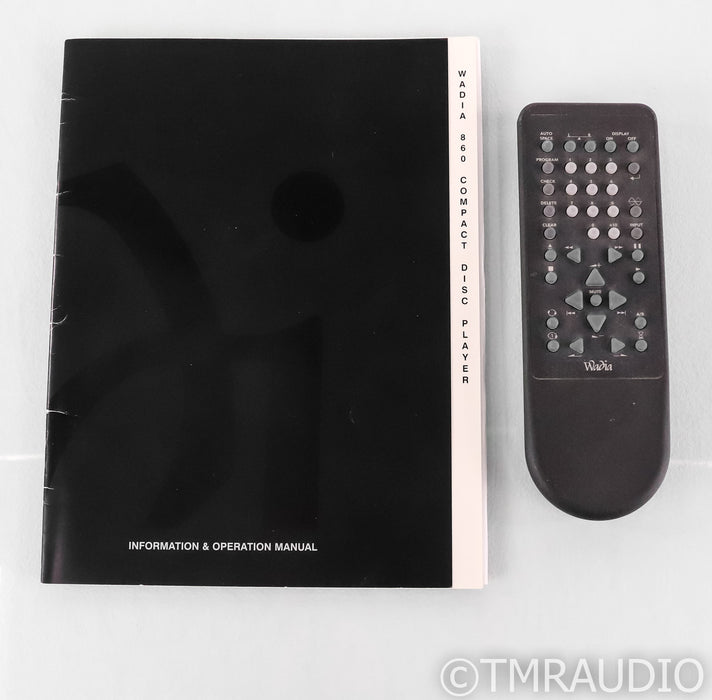 Wadia 861 CD Player; Remote; Black