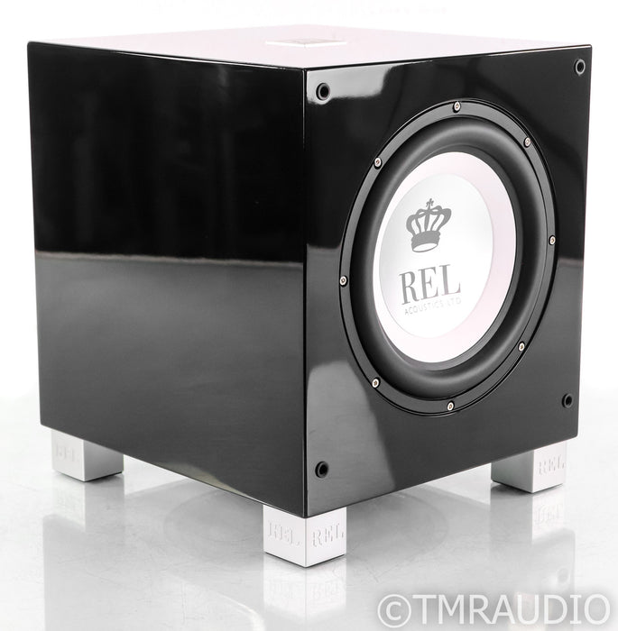REL T/9i 10" Powered Subwoofer; Piano Black; T9i
