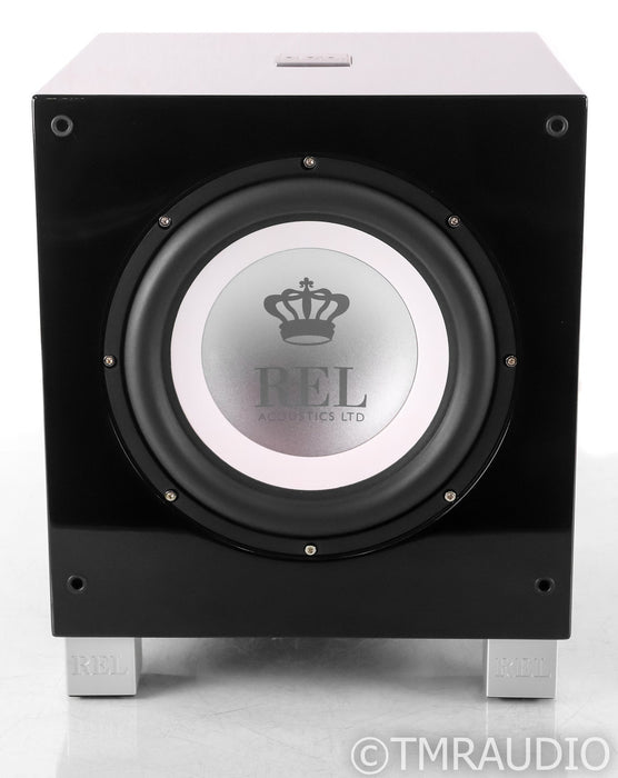 REL T/9i 10" Powered Subwoofer; Piano Black; T9i