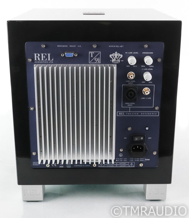 REL T/9i 10" Powered Subwoofer; Piano Black; T9i